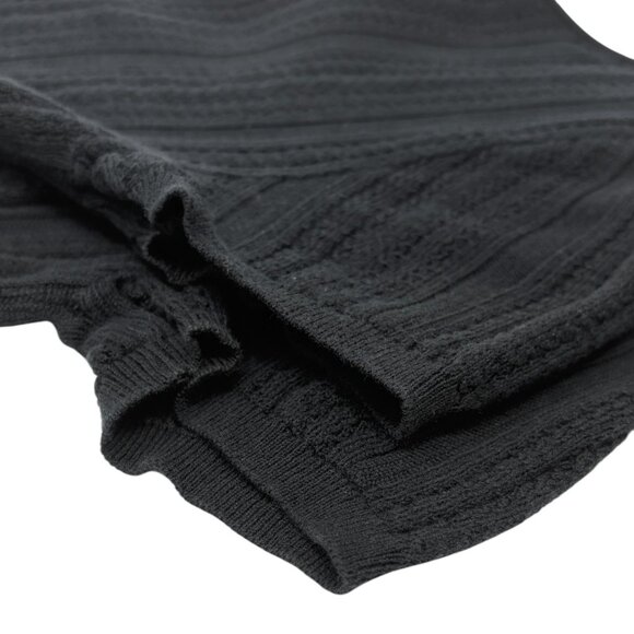 CHANEL Vintage 04P CC Mark Logo Mesh Knit T-shirt Top #38 Black Cotton  [106484] - Picture 7 of 10